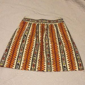 NWOT- Rare Find! Trina Turk A-Line Artsy Print Knee Length Skirt- Size 6